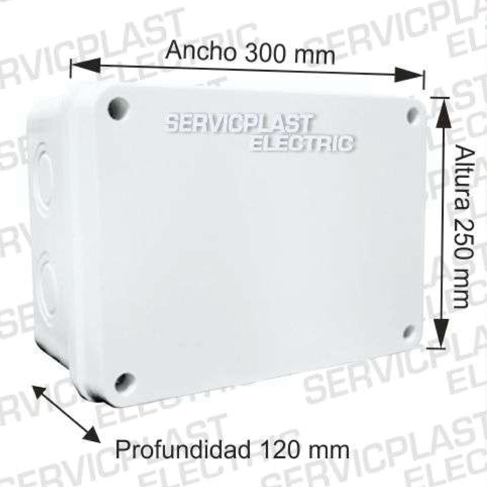 Caja pase sin cono - 300 x 250 x 120 mm