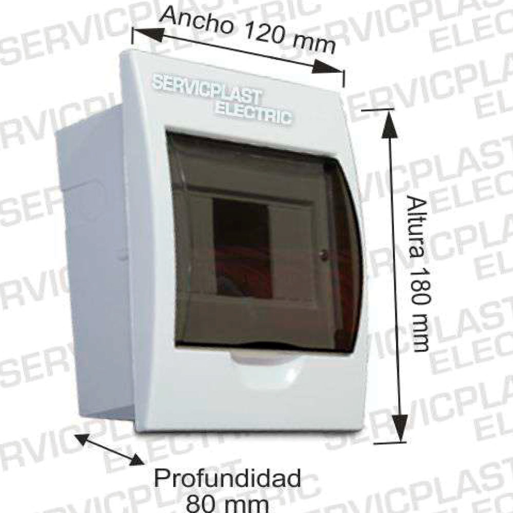 Tablero empotrable 6 polos